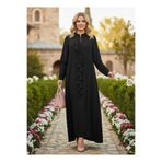 GigiTex MEVLANA FERACE ÖZEL TASARIM ÇİFT KOLLU MEDİNE İPEĞİ 42--48 BEDEN BOY 1.50 cm