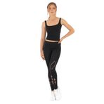 Gigotto File Detaylı Seamless Tayt-239 SİYAH M-L
