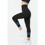 Gigotto Renkli Çizgili Seamless Yüksek Bel Spor Tayt