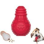 Gigwi 6x10 cm Kırmızı Ampul Şekilli Diş Kaşıyıcı Köpek Ödül Oyuncağı