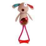 Gigwi Plush Friendz Kırmızı Diş Kaşıyıcılı Öten Fil Köpek Oyuncağı