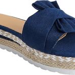 Gikleihwy Slip-On Azul Papyon Açık Parmak Kadın Terlik