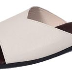 Gikleihwy Slip-On PU Gladyatör Beyaz Düz Kadın Terlik