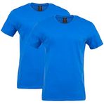 Gildan Stil G64000 Royal Yumuşak Stil Pamuklu 2'li Paket Erkek T-shirt