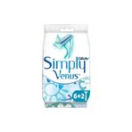 Gilette Simply Venüs 8'li Çift Bıçaklı Tüm Cilt Tipleri İçin Kullan At Tıraş Bıçağı