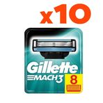 Gillette 10'lu Mach 3 Yedek Başlık 8 Adet Tıraş Bıçağı
