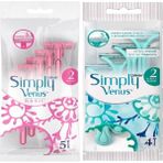 Gillette 5'li Simply Venus 2 Basic Kadın Tıraş Bıçağı 2 Bıçaklı Simply Venus 4'lü Poşet