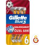 Gillette Blue3 6'lı Galatasaray Özel Seri Tıraş Bıçağı Konforlu Sistem ile Hassas Tıraş
