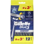 Gillette Blue3 Comfort Tıraş Bıçağı 9+3'lü Poşet Şampiyonlar Ligi Paketi 7702018490608 Tıraş Bıçağı