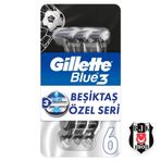 Gillette Blue3 Kullan At Erkek Tıraş Bıçağı Besiktas Taraftar Paketi 6'li