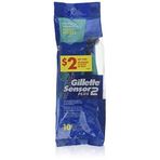 Gillette Erkek Sensor 2 Plus Tek Kullanımlık Tıraş Makinesi (10 Adet)