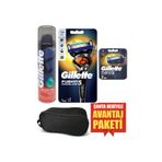 Gillette Fusion Flexball Makina 1 Up + Fusion 2'li Bıçak + Tıraş Jeli 200 ml