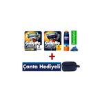 Gillette Fusion Proglide 4'lü Yedek Bıçak + 2'li Power + 200 ml Tıraş Jeli