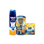 Gillette Fusion Proglide Pow.Flexball Tıraş Makinesi +5 Yedek+Jel
