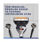 Gillette Fusion Proglide Yedek Tıraş Bıçağı 4 Adet Hassas Cilt Dostu Özelliklerle Ergonomik Tasarım - standart