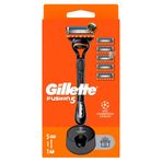 Gillette Fusion Tıraş Makinesi + 4 Adet Yedek Tıraş Bıçağı + Piremium Stand Hediyeli Paket