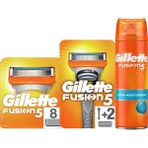 Gillette Fusion Tıraş Paketi (Tıraş Mak+8'li Bıçak + Jel)
