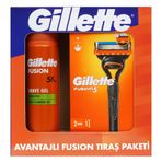 Gillette Fusion5 Avantaj Seti – Gillette 5 Bıçaklı Fusion5 Tıraş Makinesi + 2 Yedek Tıraş Bıçağı + Fusion5 200 ml Jel