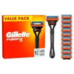 Gillette Fusion5 Erkek Tıraş Makinesi Yedek Bıçakları, Yakın Bir Tıraş İçin Sürtünmeyi Önleyen Beş Bıçakla Yüzün Hatlarını Takip Edecek Şekilde Optimize Edilmiş 11 Bıçak