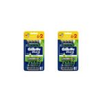 Gillette Gilette Blue3 Plus Tıraş Bıçağı Sensitive 8 'li -2 Paket