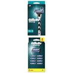 Gillette Mach 3 Makine 1 Up + Yedek Tıraş Bıçağı 8 Li + Tıraş Jeli 200 ml