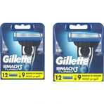 Gillette Mach 3 Turbo 2x12 Adet Yedek Erkek Tıraş Bıçağı