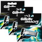 Gillette Mach3 2'li x 3 Adet Yedek Tıraş Bıçağı