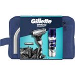 Gillette Mach3 Charcoal 200 ml Jel ve Çanta ile Tıraş Ürünleri Hassas Cilt Dostu - standart