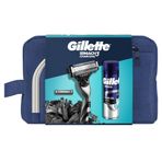 Gillette Mach3 Charcoal 2Up & Charcoal Series Jel 200 ML & Çanta