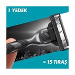 Gillette Mach3 Charcoal 4'lü Yedek Tıraş Bıçağı Ergonomik Tasarım ile Profesyonel Tıraş Deneyimi - standart