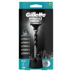 Gillette Mach3 Charcoal Tıraş Makinesi + 5 Adet Yedek Tıraş Bıçağı + Premium Stand Hediyeli Peket