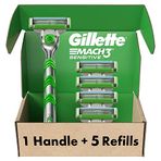 Gillette Mach3 Erkekler için Hassas Jilet 1 Gillette Jilet 5 Jilet Yedek, Hassas Ciltler için Tasarlanmıştır