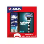 Gillette Mach3 Makine 2 Up+Tıraş Jeli 200 Ml