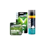 Gillette Mach3 Sensitive Tıraş Seti (Makine + 4Lüyedek + 300Ml Köpük)