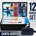 Gillette Mach3 Sport Damat Bohçası Nişan Bohçası Erkek Bakım Seti Tıraş Bıçağı Damat Sandığı