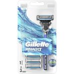 Gillette Mach3 Start Tıraş Makinesi + 3 Adet Yedek Tıraş Bıçağı - standart
