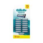 Gillette Mach3 Start Yedek Tıraş Bıçağı 15 Adet Ergonomik Tasarım ve Hassas Cilt Dostu Özellikler - standart
