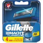 Gillette Mach3 Turbo 3d 4lü Yedek Bıçak - 1