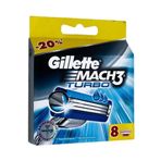 Gillette Mach3 Turbo 3D Tıraş Bıçağı Yedek Başlığı 8 Adet (8'İı)