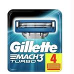 Gillette Mach3 Turbo Tıraş Makinesi + 4 Yedek Tıraş Bıçağı