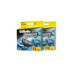 Gillette Mach3 Turbo Yedek Başlık 12 Li x 2