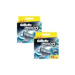 Gillette Mach3 Turbo Yedek Başlık 12 Li x 2