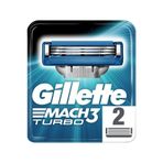 Gillette Mach3 Turbo Yedek Jilet-2Li