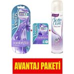 Gillette Makine + 2 Yedek Tıraş Bıçağı + 4 lü Yedek Tıraş Bıçağı + Tıraş Jeli 200 ml