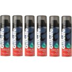 Gillette Normal Tıraş Jeli 200 ml 6'lı Set Ferahlatıcı Koku ile Konforlu Tıraş