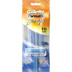 Gillette Permatik 10 Adet Banyo Kullan At Tıraş Bıçağı Ergonomik Tasarımlı Hassas Cilt Dostu
