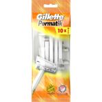 Gillette Permatik 10'lu Kullan At Tıraş Bıçağı Hassas Cilt Dostu Kolay Tıraş Deneyimi