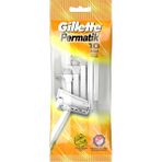 Gillette Permatik 10'Lu Poşet Tek Bıçaklı Tıraş Bıçağı Hassas Ciltler İçin Ergonomik Tasarım