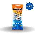 Gillette Permatik Banyo 10’lu Poşet 12 Adet Hassas Cilt Dostu Ergonomik Tasarım