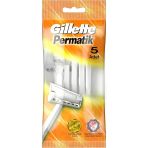 Gillette Permatik Kullan At Erkek Tıraş Bıçağı 5 Adet - Diş Beyazlatıcı Köpük Hediye